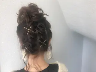 セミロング カラー パーマ ヘアアレンジ  大貫 茉央のヘアスタイル