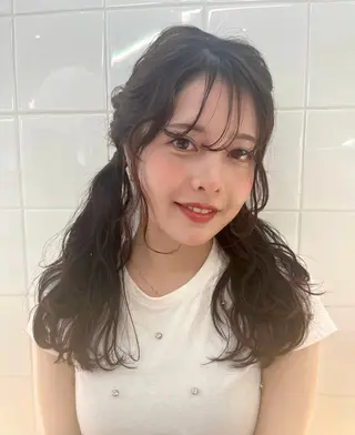 セミロング ヘアアレンジ ガーリースタイル/ TAMAMI🎀のヘアスタイル