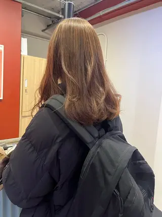 カラー レイヤーカット🍏 オリーブ/ののかのヘアスタイル