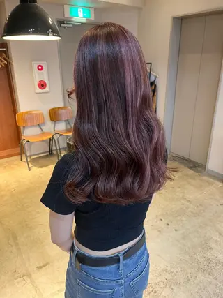 セミロング カラー 🩷ハイトーン透明感 レイヤー🩷ユリカのヘアスタイル