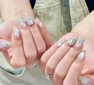 ネイル By moonネイル 🌷ワンホン/韓国風のネイルデザイン