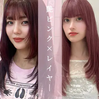 ロング カラー 柔らかい艶暖色 レイヤー🫧姫汝のヘアスタイル