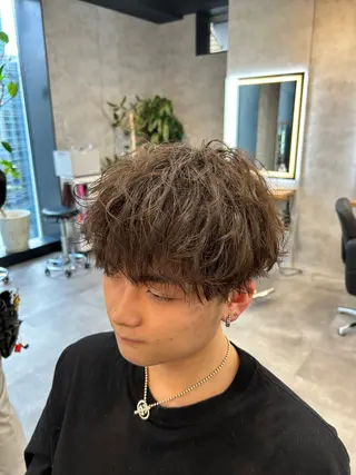 ショート カラー パーマ メンズ メンズ特化 👑YUTAのヘアスタイル
