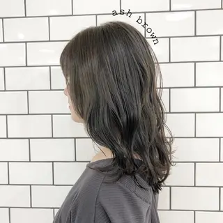 ミディアム カラー お洒落パーマ/ 艶カラー/michiのヘアスタイル