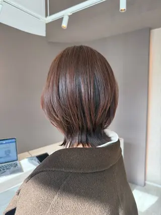 ミディアム Lien.テラダ 各務原スタイリストのヘアスタイル