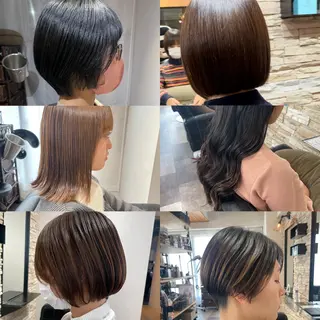 ミディアム かりん髪質改善 /メンズカットのヘアスタイル