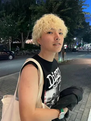 ショート メンズ 【guild】眞島 縮毛矯正のヘアスタイル