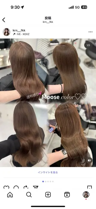 ロング カラー 上品モテヘア🩶 karen🩶のヘアスタイル