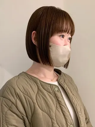 ショート カラー 落合希 Olivebeigeのヘアスタイル