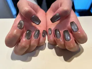 ネイル mellow:ｸﾙﾐ ﹡˖˟༝🎀˖˟ ༝のネイルデザイン