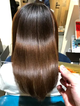 ミディアム カラー パーマ 佐藤 宏樹のヘアスタイル