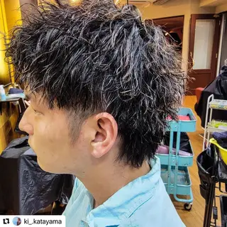 ミディアム カラー メンズ 🩷Eny terrace🩷のヘアスタイル