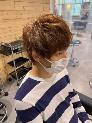 メンズ Loy所属・メンズヘア特化 パーマ 縮毛矯正🔷のヘアスタイル