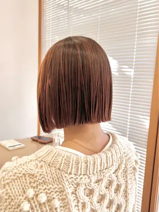 ショート ぱつっとボブ/ 小野あかねのヘアスタイル