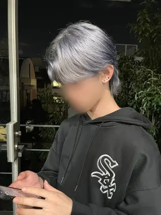 カラー メンズ 韓国タッセルカット レイヤーカットのヘアスタイル