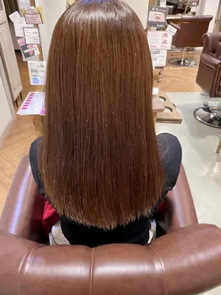 セミロング カラー パーマ 美髪・髪質改善 有田怜平のヘアスタイル