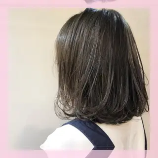 ミディアム カラー 🍒前川 🍒のヘアスタイル