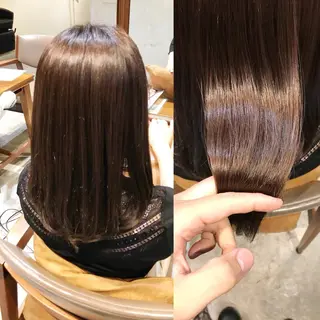 セミロング カラー ヘアアレンジ 小林 佳祐のヘアスタイル
