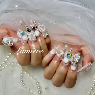 ネイル Lumière｜ ロング｜ワンホンのネイルデザイン