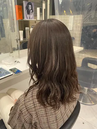 ミディアム カラー パーマ ヘアアレンジ ネイル マツエク・マツパ メンズ特化 水口湧太のヘアスタイル