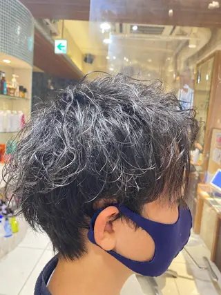 ショート メンズ メッシュ&パーマ特化 🔥山田雄大🔥のヘアスタイル