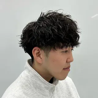 ショート パーマ メンズ 【メンズパーマ特化】 🍏網中勇喜のヘアスタイル
