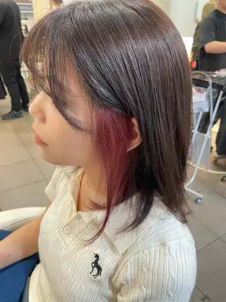 カラー サカウエ 透明感カラー🫧のヘアスタイル