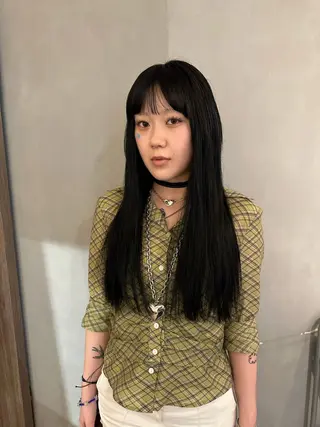 ロング カラー 美髪・シールエクステ ホソタニリョウコのヘアスタイル