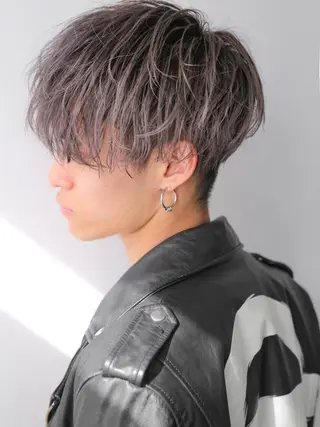 メンズ ✨ブリーチなし透明感 池袋 水野のヘアスタイル