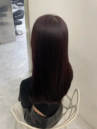 ロング カラー 中韓レイヤー/ ブラウン🤎はやとのヘアスタイル