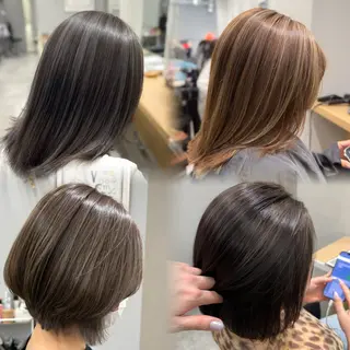 カラー 巻ける髪質改善🫧ハ イライト/永田汰伊智のヘアスタイル