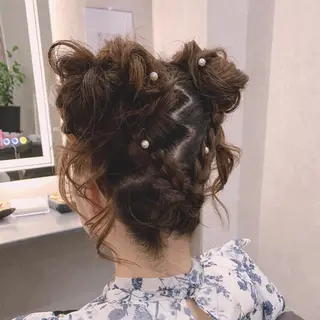 ヘアアレンジ 中川 沙里のヘアスタイル