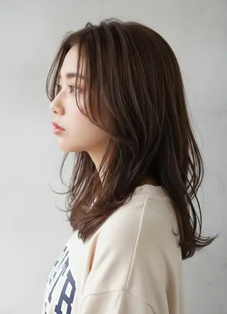 セミロング カラー 🫟Blanco🫟 Color&Careのヘアスタイル
