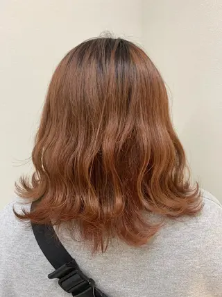 ミディアム カラー 🫧透明感カラー🫧 美髪矯正🫧チサトのヘアスタイル