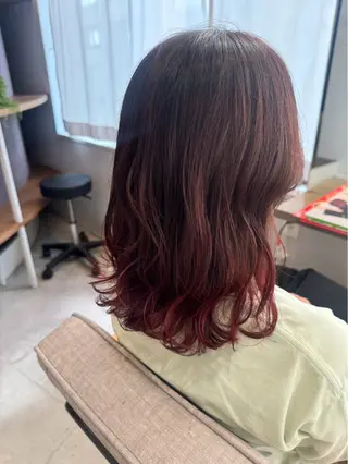ミディアム カラー 美髪✨艶髪✨髪質改善 カラー特化❕亀島のヘアスタイル