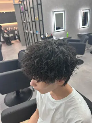 ショート カラー パーマ メンズ メンズ特化 👑YUTAのヘアスタイル