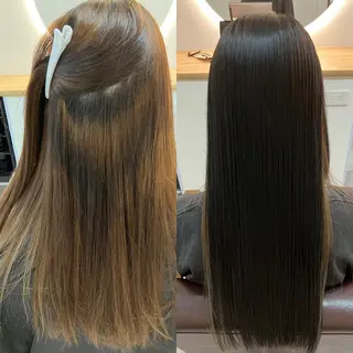 ロング カラー ヘアアレンジ キッズ 横浜関内髪質改善 re:Magoのヘアスタイル
