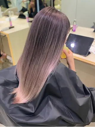 セミロング カラー お悩み解決美容師🦚 片山/銀座/有楽町のヘアスタイル