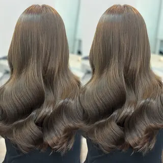 ロング カラー 🐈‍⬛momo🐾 ダブルカラーのヘアスタイル