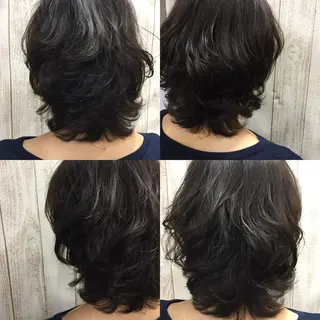 ショート カラー パーマ 後藤 健史のヘアスタイル