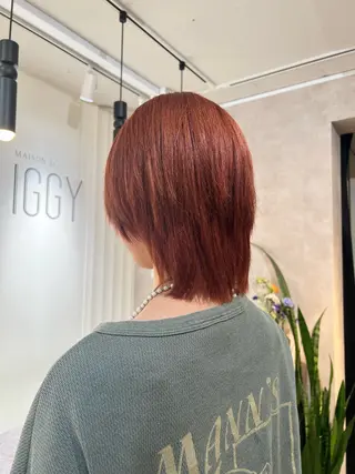 ミディアム カラー 茂木 未海のヘアスタイル