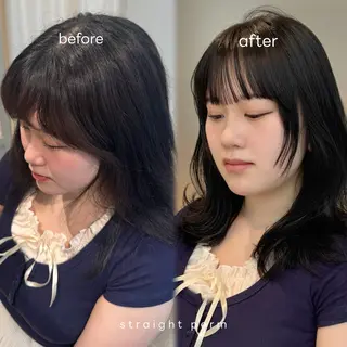 ミディアム パーマ 透明感🍨レイヤー ヘアセット/miyuのヘアスタイル