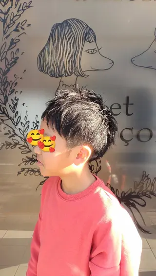 キッズ ショート 大槻 百合子のヘアスタイル