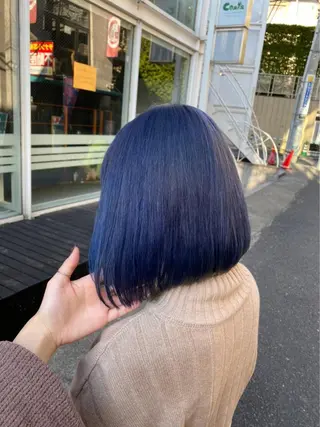ショート カラー ヘアアレンジ 🩶【推しハイトーン 】yuzu🩶のヘアスタイル