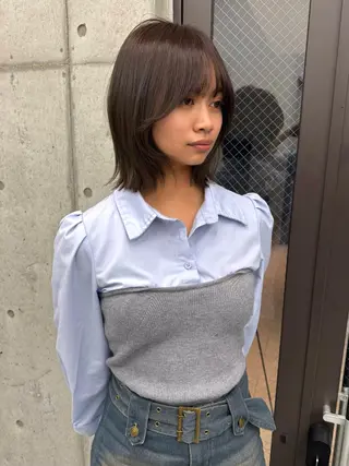 ミディアム 🫧umu.🫧韓国 /レイヤー/ハッシュのヘアスタイル