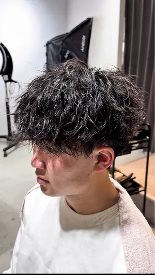 ショート パーマ Dover中野✂︎ メンズ美容師島村祐輝のヘアスタイル