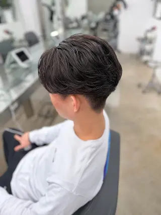 パーマ メンズ パーマ特化/フェザー パーマシャドウ/真生のヘアスタイル