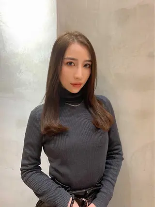 ミディアム カラー 韓国ヘア 店長NEGIのヘアスタイル