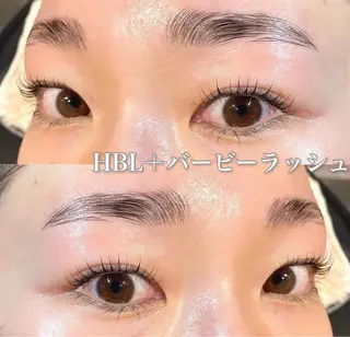 マツエク・マツパ アイブロウ 松永 夏のヘアスタイル