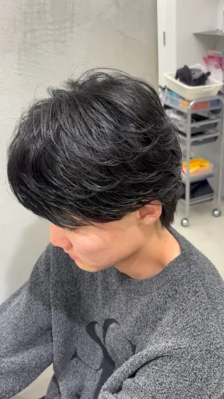ショート パーマ メンズ 名古屋メンズパーマ /松井生のヘアスタイル
